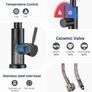 Kitchen Faucet with Removable Shower, Stainless Steel Kitchen Sink Faucet Mixer Tap with Removable Base, 360 Swivel, 2 Water Modes Cold and Hot Available - Black Image 4