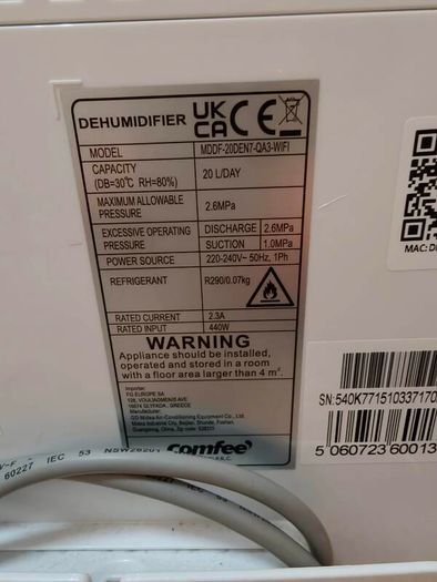 Comfee Dehumidifier