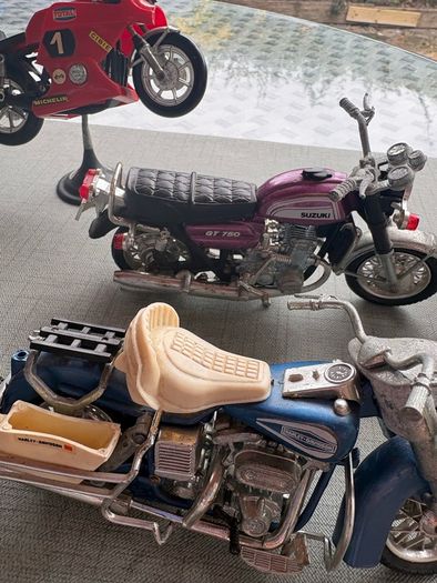 Vintage 1970s Polistil DieCast Motorcycle Collection. 5 Models. Made in Italy