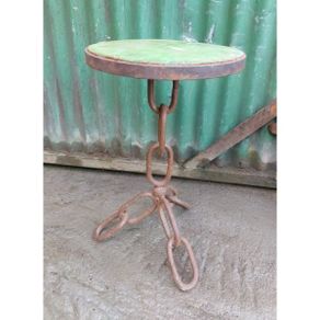 Bar Chain Stool  Green Top KAS286