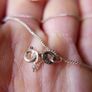 Vintage Sterling Silver 925 Pendant HEART with Chain - Silver Image 8