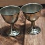 Egg Cups Vintage Metal x6 Image 4