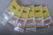 9hooks silver feathers 6packs for 10euro