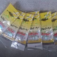 9hooks silver feathers 6packs for 10euro