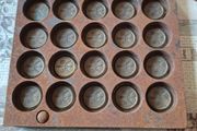 Rare Heavy Antique Medical Caduceus Brass and Metal Coin or Badge for 20 Piece Metal Mold around 1914 to 1945,