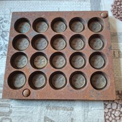 Rare Heavy Antique Medical Caduceus Brass and Metal Coin or Badge for 20 Piece Metal Mold around 1914 to 1945,