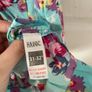 Girls Blue Floral playsuit Image 5