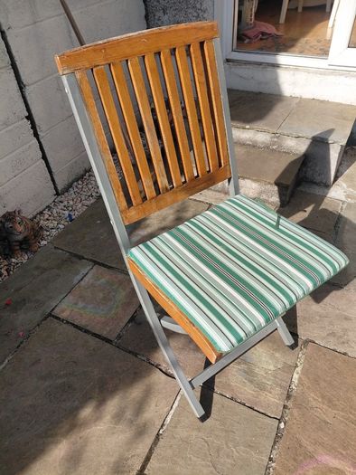 Teak garden table and chairs