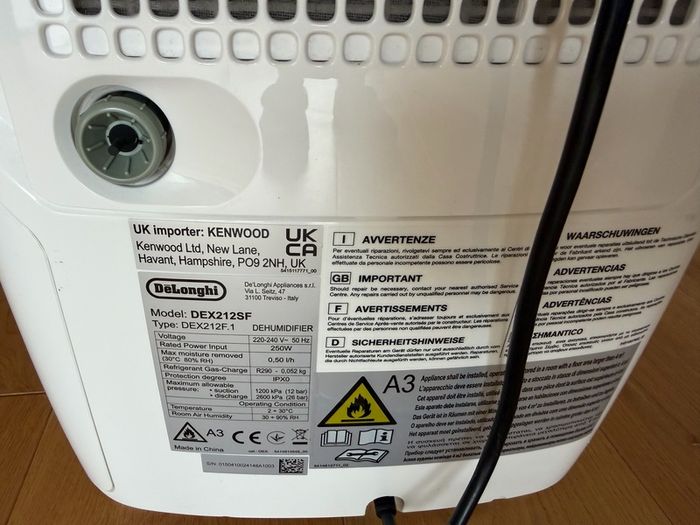 De'longhi Dehumidifier