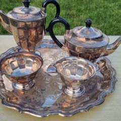 Viners of Sheffield Alpha Plate tea set