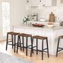 Bar Stools Set of 2, Tall Industrial Kitchen Breakfast Stools with Footrests, Bar Chairs Image 8