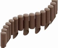 2.3m Very Strong Garden Fence Lawn Edging Boarder Edge Palisade Fencing Plastic