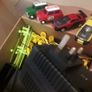 Old Scalextric set  with 4 cars Image 5