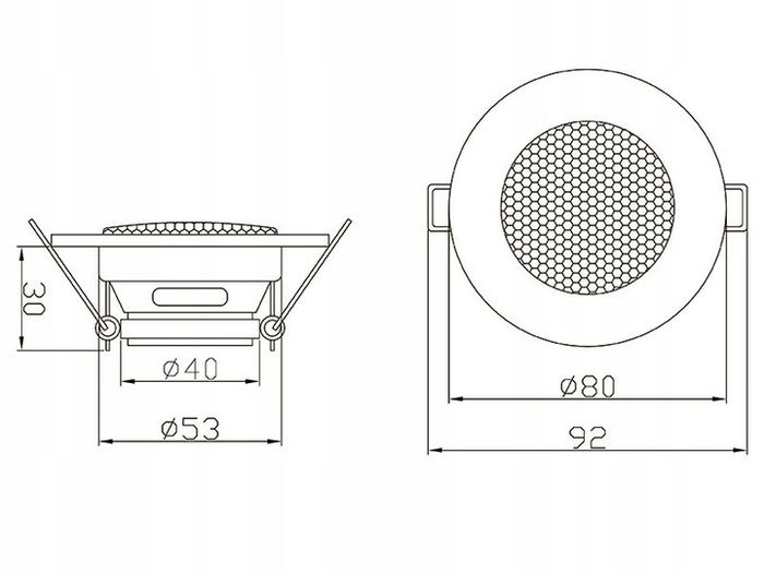 Ceiling Speakers Blow ws-80 Small, the same size like halogen spotlight.