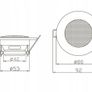 Ceiling Speakers Blow ws-80 Small, the same size like halogen spotlight. Image 5
