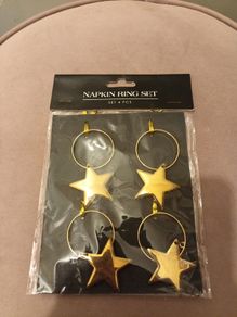 Christmas napkin ring set