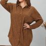 Leopard Button Front Tunic Top Image 3