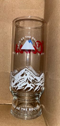 Coors beer Pint glass