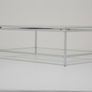 Vintage Two Tier Chrome and Brass Coffee Table, Attributed to Renato Zevi, Italy, 1970s Image 3