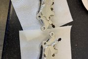 Harley Davidson, Performance Machine six piston brake calipers.