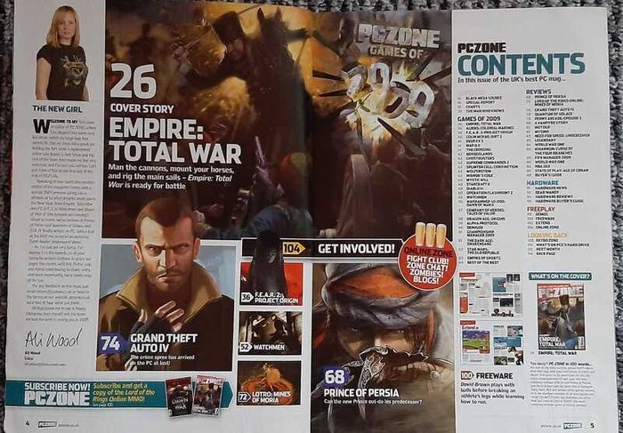 PC Zone Magazine - Issue 203 (February 2009) Empire: Total War Cover