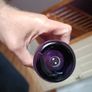 Set of 3 vintage Swedish style purple glass vases in the manner of Aseda Glassbruk designed by Bo Borgstrom. Image 6