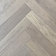 All new herringbone laminated flooring