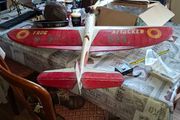 Vintage Very Large Airplane FROG Attacker 325, Ideal for an eye catcher Display, Collection