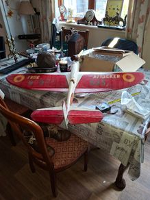 Vintage Very Large Airplane FROG Attacker 325, Ideal for an eye catcher Display, Collection