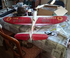 Vintage Very Large Airplane FROG Attacker 325, Ideal for an eye catcher Display, Collection