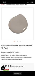 10litres Unused paint brand new, selling at a discount (rrpl 70 euros)