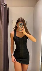New zara mini cocktail dress with zip