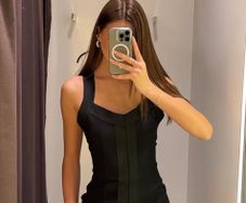 New zara mini cocktail dress with zip