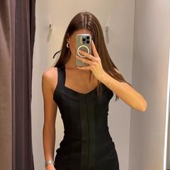 New zara mini cocktail dress with zip