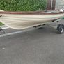 14ft fibreglass lake boat with trailer Image 2