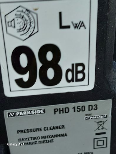 PARKSIDE PHD 150 D3 Pressure Cleaner 2100W, in excellent condition
