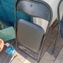 Folding chairs x 4 Image 3