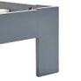 Bed Frame Grey Solid Pine Wood 90x200 cm Image 5