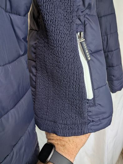 Superdry Women's Navy Padded Hooded Jacket Size L