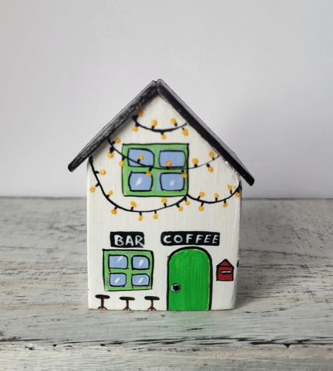 Handcrafted tiny wooden house!