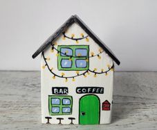 Handcrafted tiny wooden house!