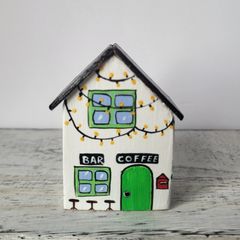 Handcrafted tiny wooden house!
