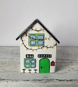 Handcrafted tiny wooden house!