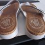 Fly Fot Leather, Touch-Fasten Toe Post Sandals Light Grey S5 Image 6