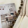 Fabulous Linen Long Bespoke Curtains Brand New 110"w x 94"d Image 2