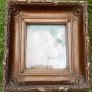 Antique Stunning 19th Century Ornate Gilt Gesso Box Frame Heavy Old Frame 12" x 11,5" Image 2