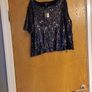 Primark Navy  Sequins  Jumper/Top.      S.16.   B.N.W.T. Image 2