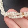 Fabolous Three Strand Certified Jade Necklace on 18k Gold Clasp Image 10