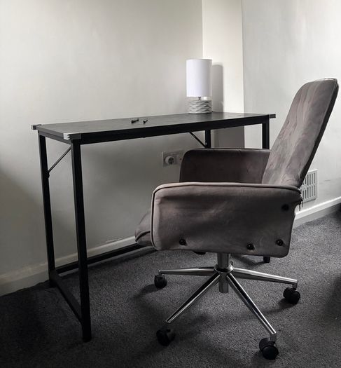 Vinsetto Grey Upholstered Office Chair