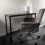 Vinsetto Grey Upholstered Office Chair Image 2